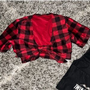 Authentic Twin peaks girl red plaid top / costume